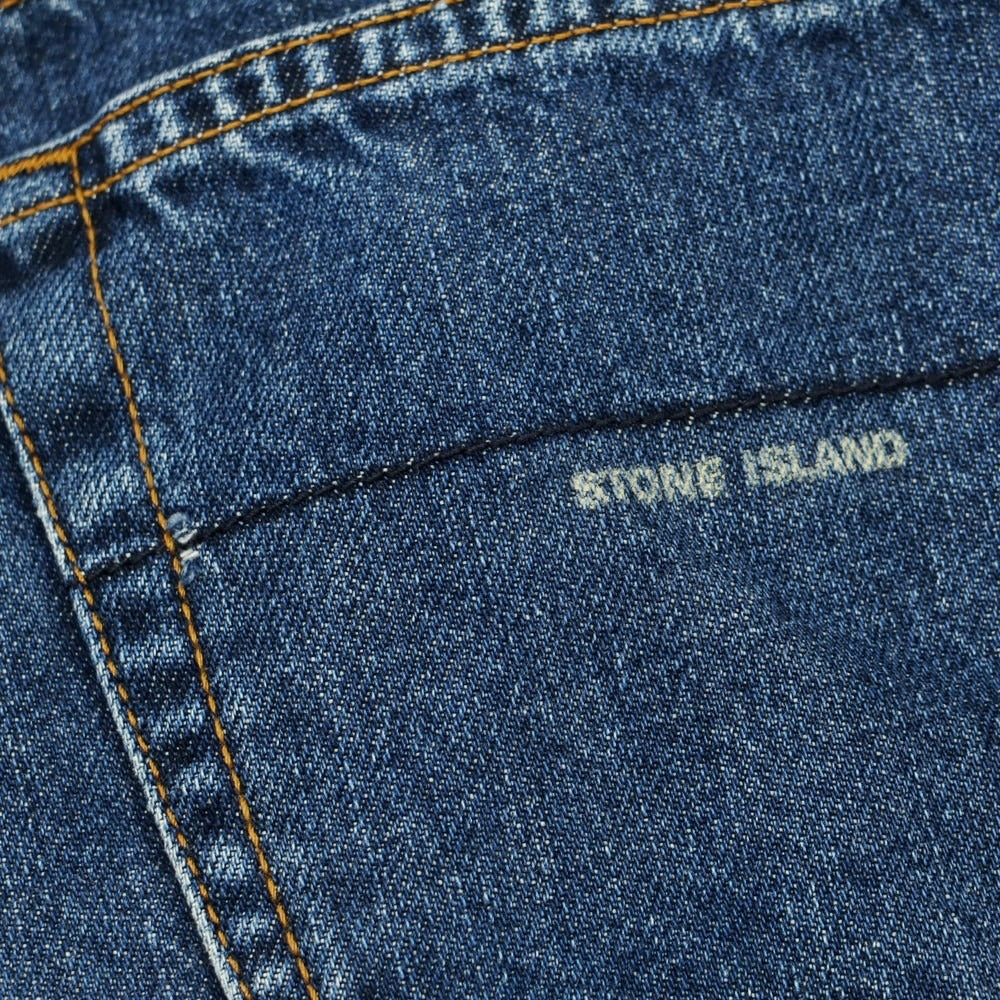 【中古】ストーンアイランド STONE ISLAND コットン デニムパンツ ジーンズ ネイビー【 30 】【 状態ランクC 】【 メンズ 】