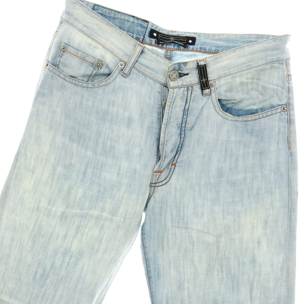 【中古】ストーンアイランド STONE ISLAND コットンリネン デニムパンツ ブルー【サイズ30】【 状態ランクC 】【 メンズ 】