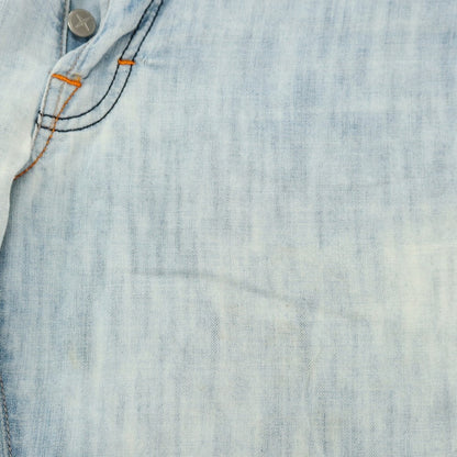 【中古】ストーンアイランド STONE ISLAND コットンリネン デニムパンツ ブルー【サイズ30】【 状態ランクC 】【 メンズ 】