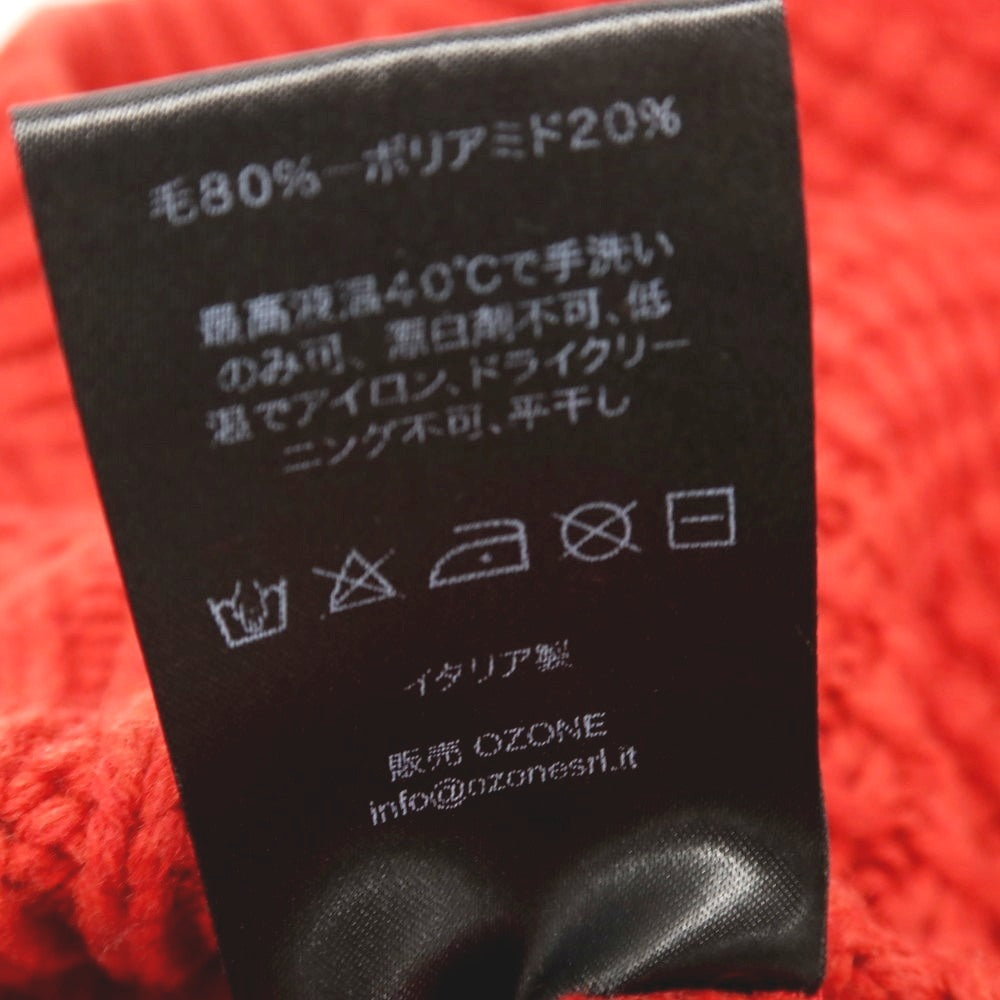 【中古】バーク BARK ウールナイロン ニット フードウォーマー レッド【サイズONE】【 状態ランクB 】【 メンズ 】