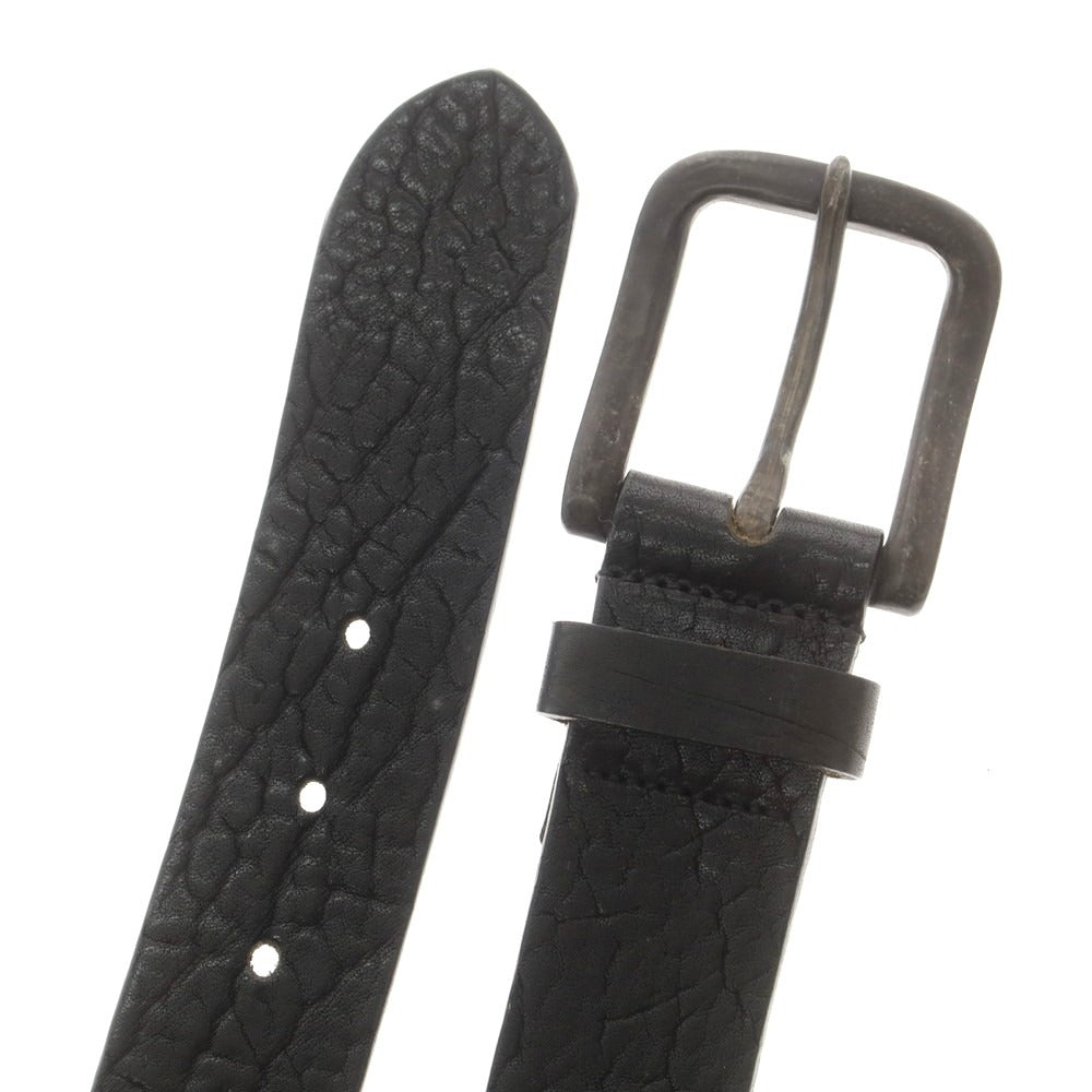 【中古】ストーンアイランド STONE ISLAND レザー ベルト ブラック【 80 】【 状態ランクB 】【 メンズ 】