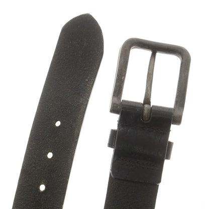 【中古】ストーンアイランド STONE ISLAND レザー ベルト ブラック【 80 】【 状態ランクB 】【 メンズ 】