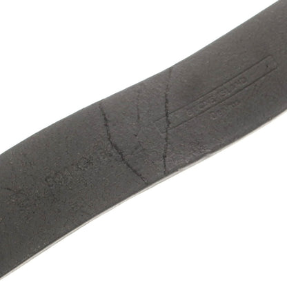 【中古】ストーンアイランド STONE ISLAND レザー ベルト ブラック【 80 】【 状態ランクB 】【 メンズ 】