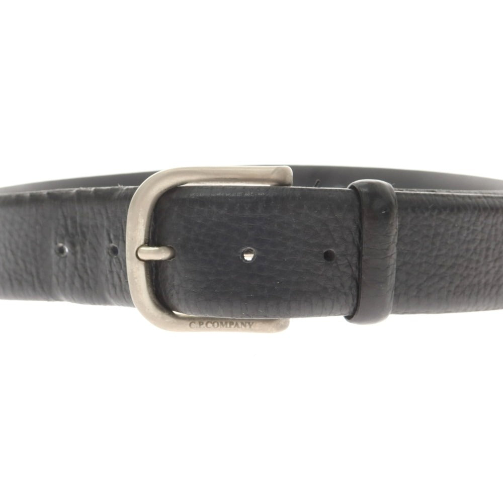 【中古】シーピーカンパニー C.P.Company レザー ベルト ブラックxシルバー【 80 】【 状態ランクC 】【 メンズ 】