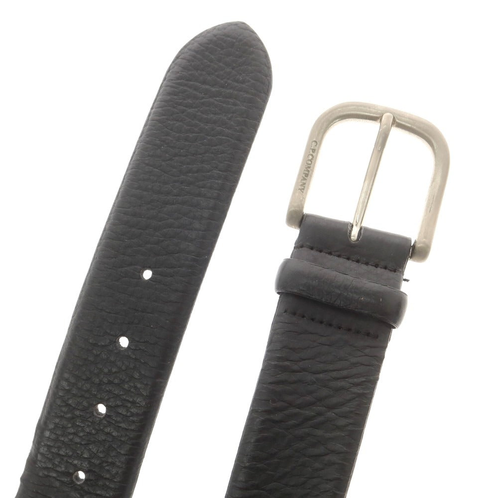 【中古】シーピーカンパニー C.P.Company レザー ベルト ブラックxシルバー【 80 】【 状態ランクC 】【 メンズ 】