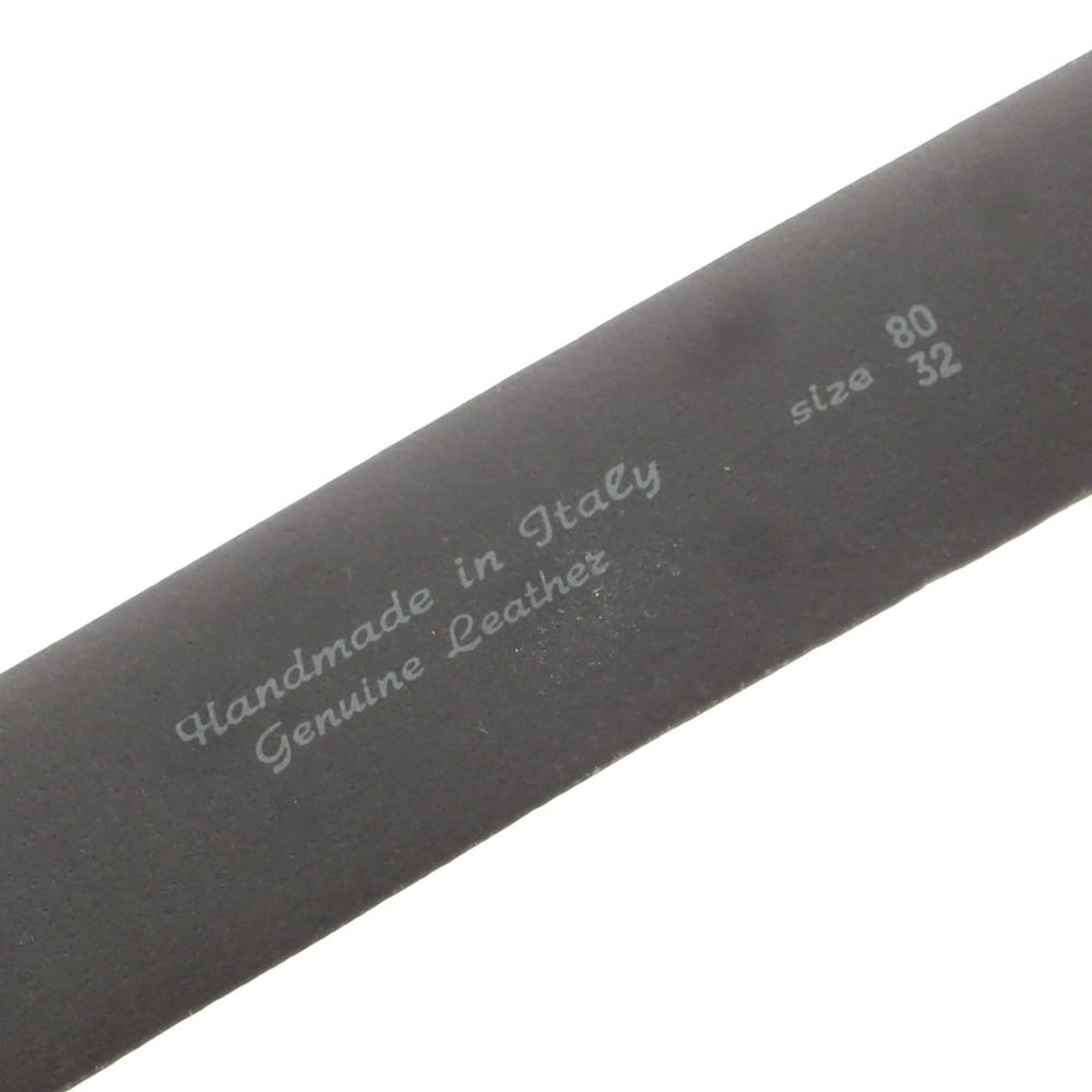 【中古】シーピーカンパニー C.P.Company レザー ベルト ブラックxシルバー【 80 】【 状態ランクC 】【 メンズ 】