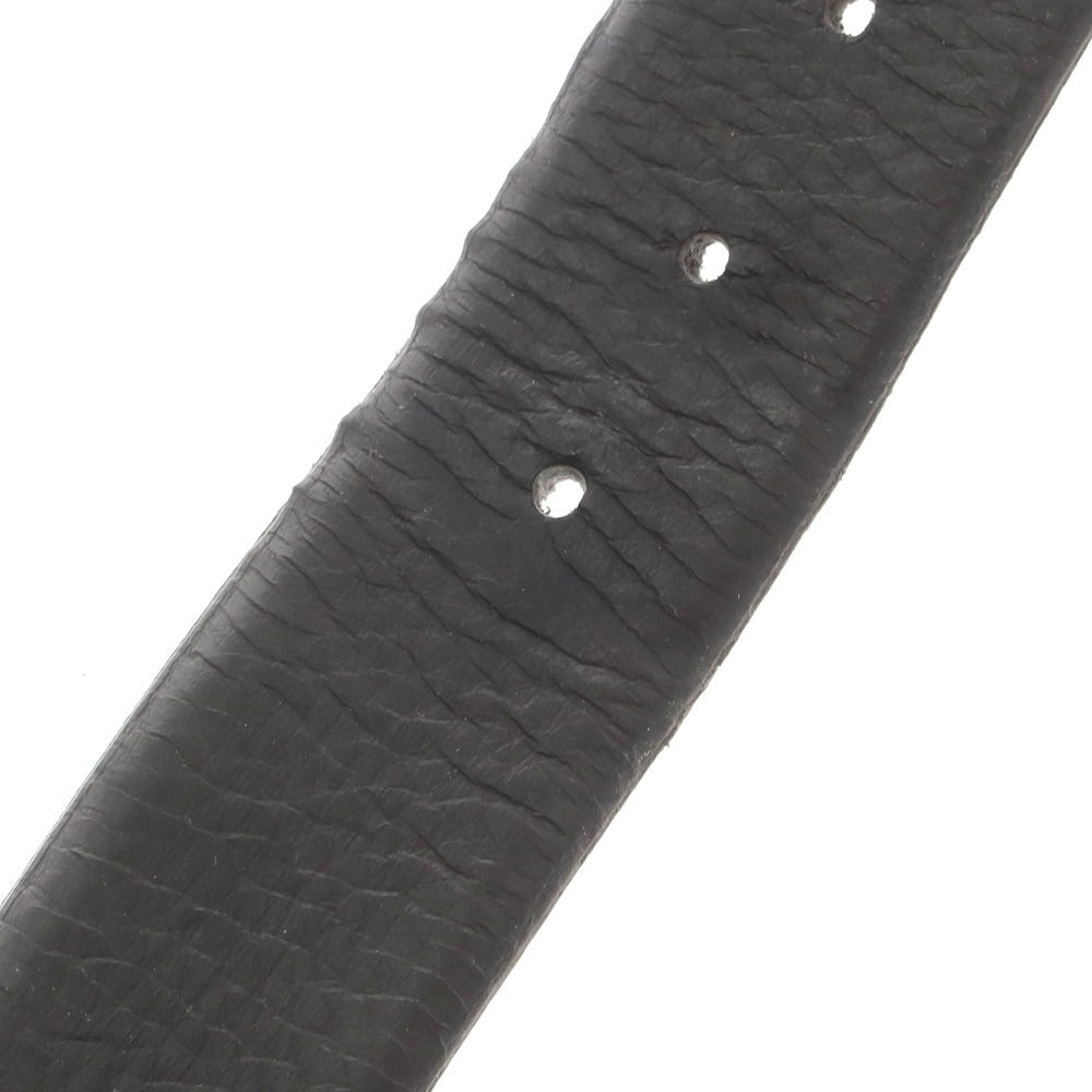 【中古】シーピーカンパニー C.P.Company レザー ベルト ブラックxシルバー【 80 】【 状態ランクC 】【 メンズ 】