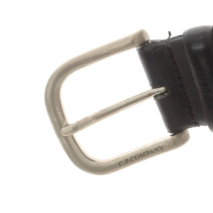 【中古】シーピーカンパニー C.P.Company レザー ベルト ブラックxシルバー【 80 】【 状態ランクC 】【 メンズ 】