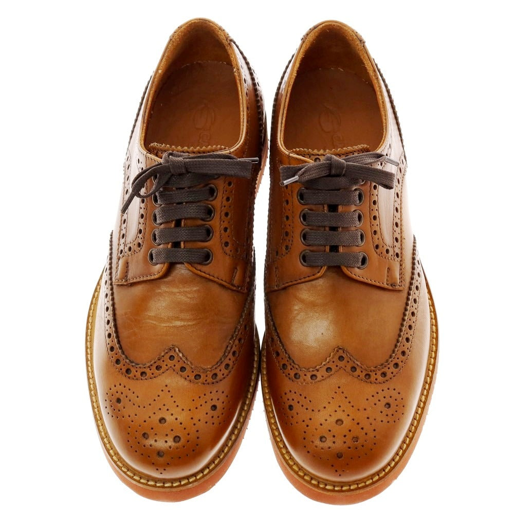 【中古】イルカンパゴ IL CAMPAGO ウイングチップ ドレスシューズ ブラウン【 40 】【 状態ランクA 】【 メンズ 】