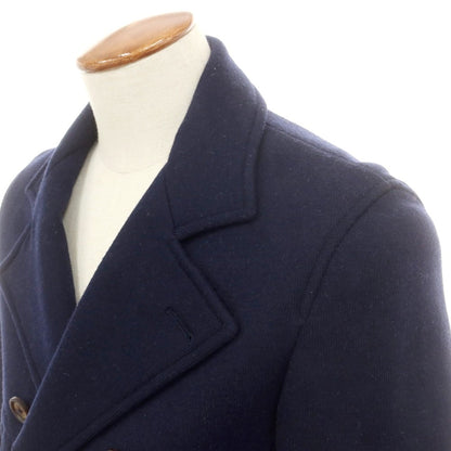 【中古】イレブンティ eleventy ウールナイロン ジャージーポロコート ライトネイビー【 46 】【 状態ランクB 】【 メンズ 】