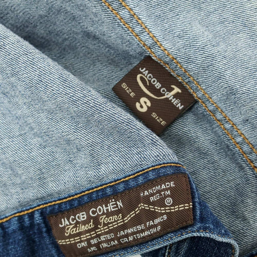 【中古】ヤコブコーエン JACOB COHEN J804 ストレッチコットン デニムジャケット ネイビー【 S 】【 状態ランクC 】【 メンズ 】