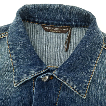 【中古】ヤコブコーエン JACOB COHEN J804 ストレッチコットン デニムジャケット ネイビー【 S 】【 状態ランクC 】【 メンズ 】