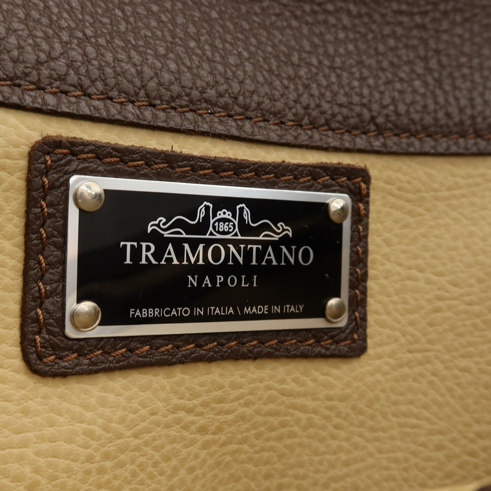【中古】トラモンターノ TRAMONTANO レザー クラッチバッグ ブラウン【 状態ランクB 】【 メンズ 】