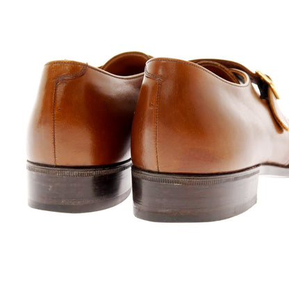 【中古】ギンザヨシノヤ 銀座ヨシノヤ シングルモンク ドレスシューズ ブラウン【 26 】【 状態ランクC 】【 メンズ 】