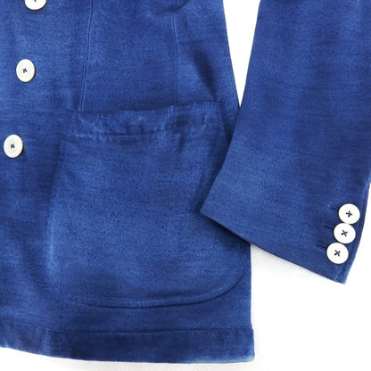 【中古】ザ ジジ THE GIGI ZIGGY T ガーメントダイ ウール ジャージー ダブル8B カジュアルジャケット ネイビーブルー【 52 】【 状態ランクB 】【 メンズ 】