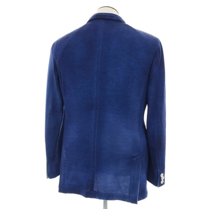 【中古】ザ ジジ THE GIGI ZIGGY T ガーメントダイ ウール ジャージー ダブル8B カジュアルジャケット ネイビーブルー【 52 】【 状態ランクB 】【 メンズ 】