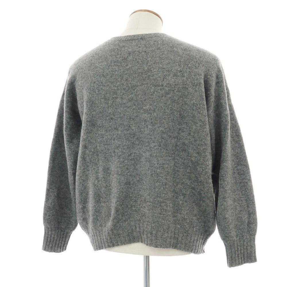 【中古】アンダーソン Anderson&amp;Co ウール プルオーバーニット グレー【 表記なし（L位） 】【 状態ランクB 】【 メンズ 】