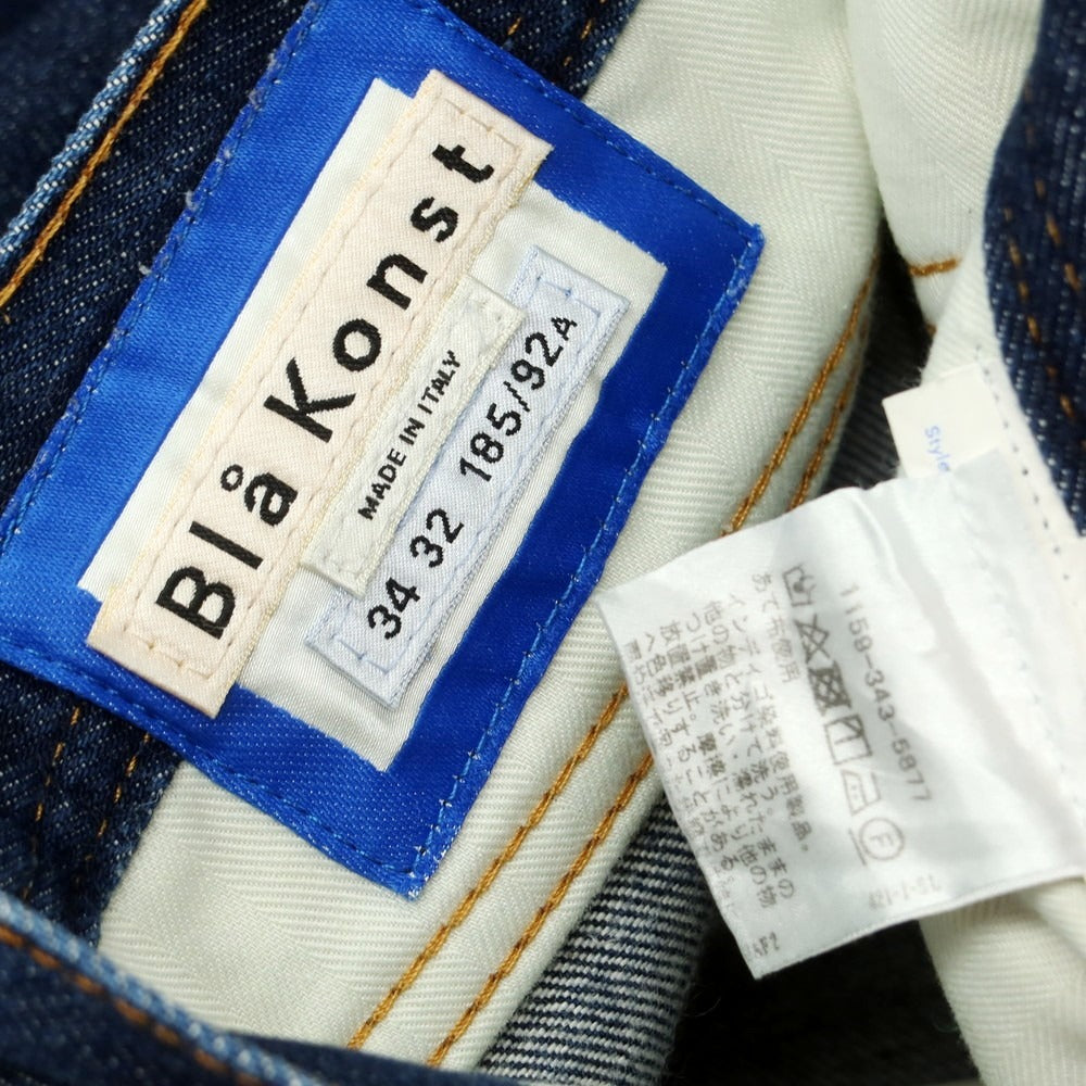 【中古】ブロコンスト Bla Konst コットン デニムパンツ ジーンズ ネイビー【 サイズ34 】【 状態ランクB 】【 メンズ 】 [APD]