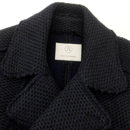 【中古】ロストインアルビオン LOST IN ALBION アクリルニット ピーコート ネイビー【 M 】【 状態ランクA 】【 メンズ 】