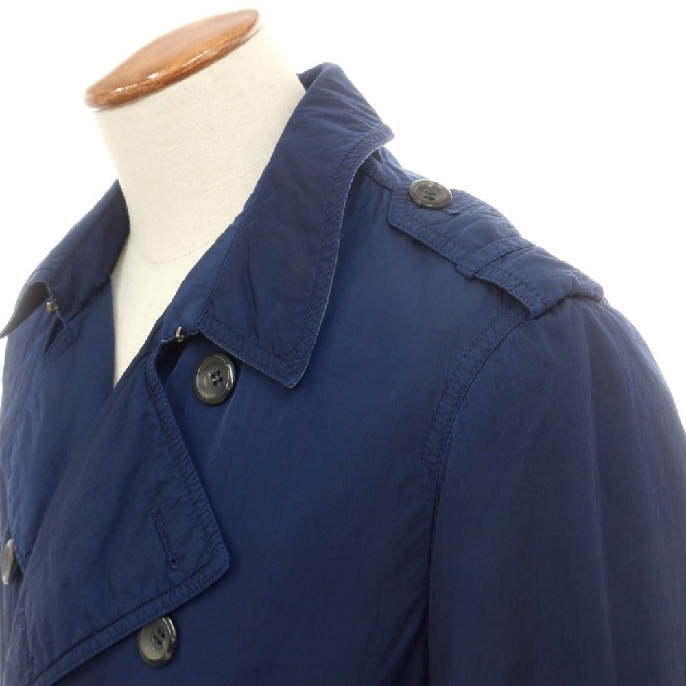 【中古】イーヴォ Hevo ナイロン 中綿 トレンチコート ダークブルー【サイズ48】【 状態ランクB 】【 メンズ 】[BPD]