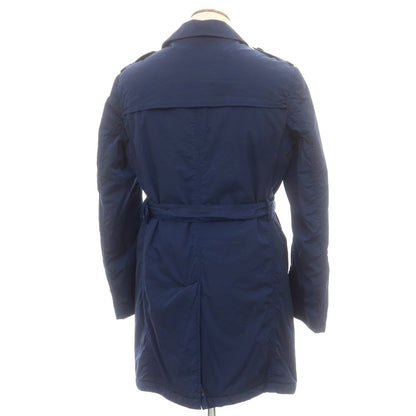 【中古】イーヴォ Hevo ナイロン 中綿 トレンチコート ダークブルー【 48 】【 状態ランクB 】【 メンズ 】