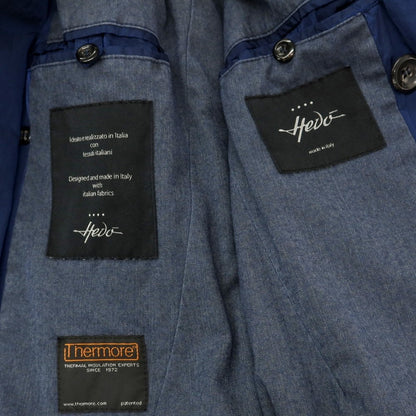 【中古】イーヴォ Hevo ナイロン 中綿 トレンチコート ダークブルー【 48 】【 状態ランクB 】【 メンズ 】