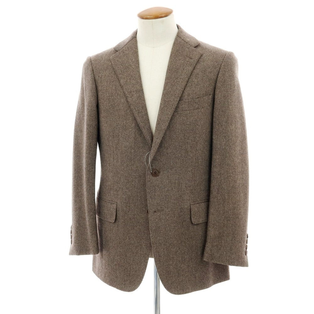 【中古】サルトリアピスケス Sartoria Pisthes ウール 2B テーラードジャケット ブラウン【 サイズ48 】【 状態ランクB 】【 メンズ 】 [APD]