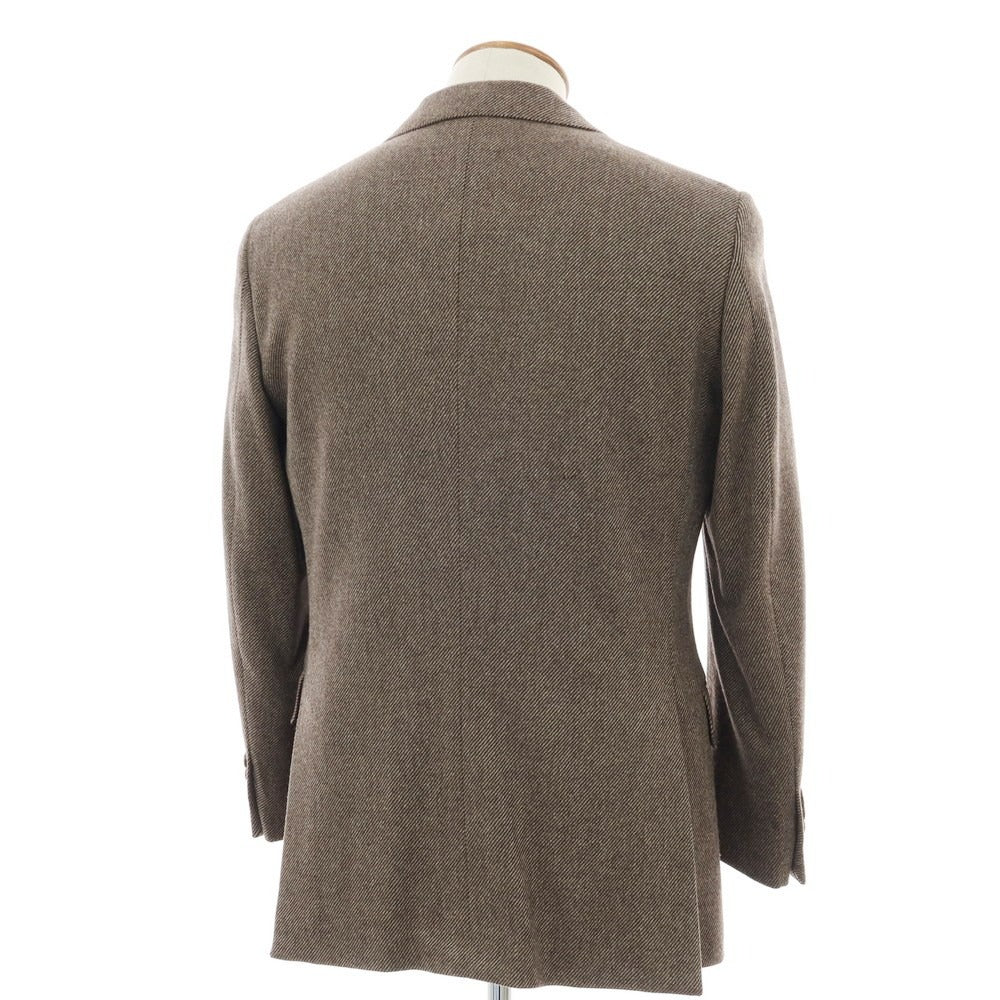 【中古】サルトリアピスケス Sartoria Pisthes ウール 2B テーラードジャケット ブラウン【 サイズ48 】【 状態ランクB 】【 メンズ 】 [APD]