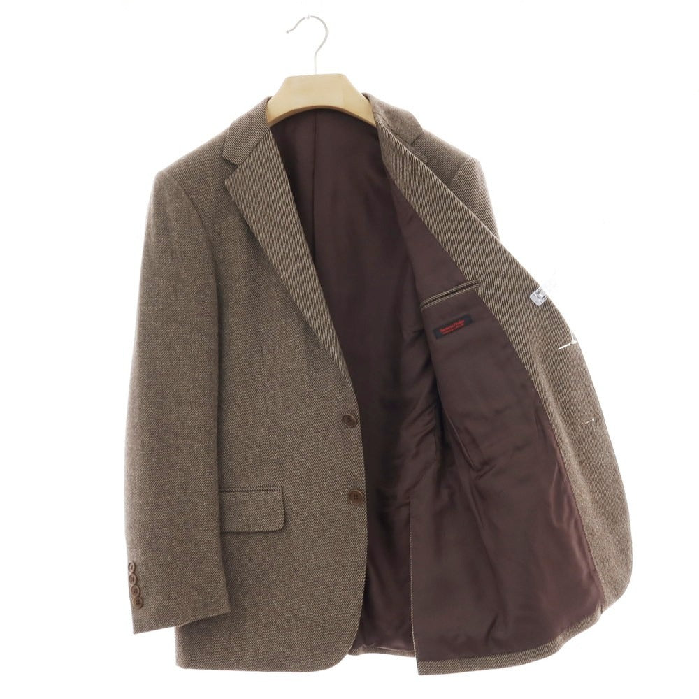 【中古】サルトリアピスケス Sartoria Pisthes ウール 2B テーラードジャケット ブラウン【 サイズ48 】【 状態ランクB 】【 メンズ 】 [APD]