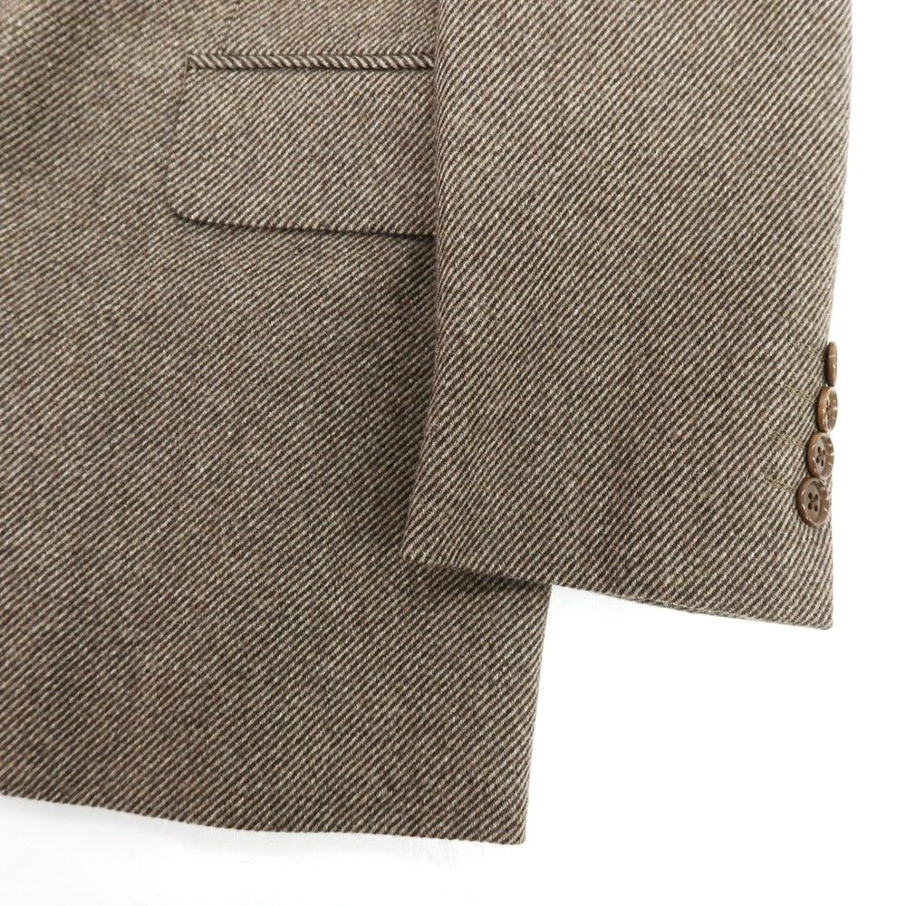 【中古】サルトリアピスケス Sartoria Pisthes ウール 2B テーラードジャケット ブラウン【 サイズ48 】【 状態ランクB 】【 メンズ 】 [APD]