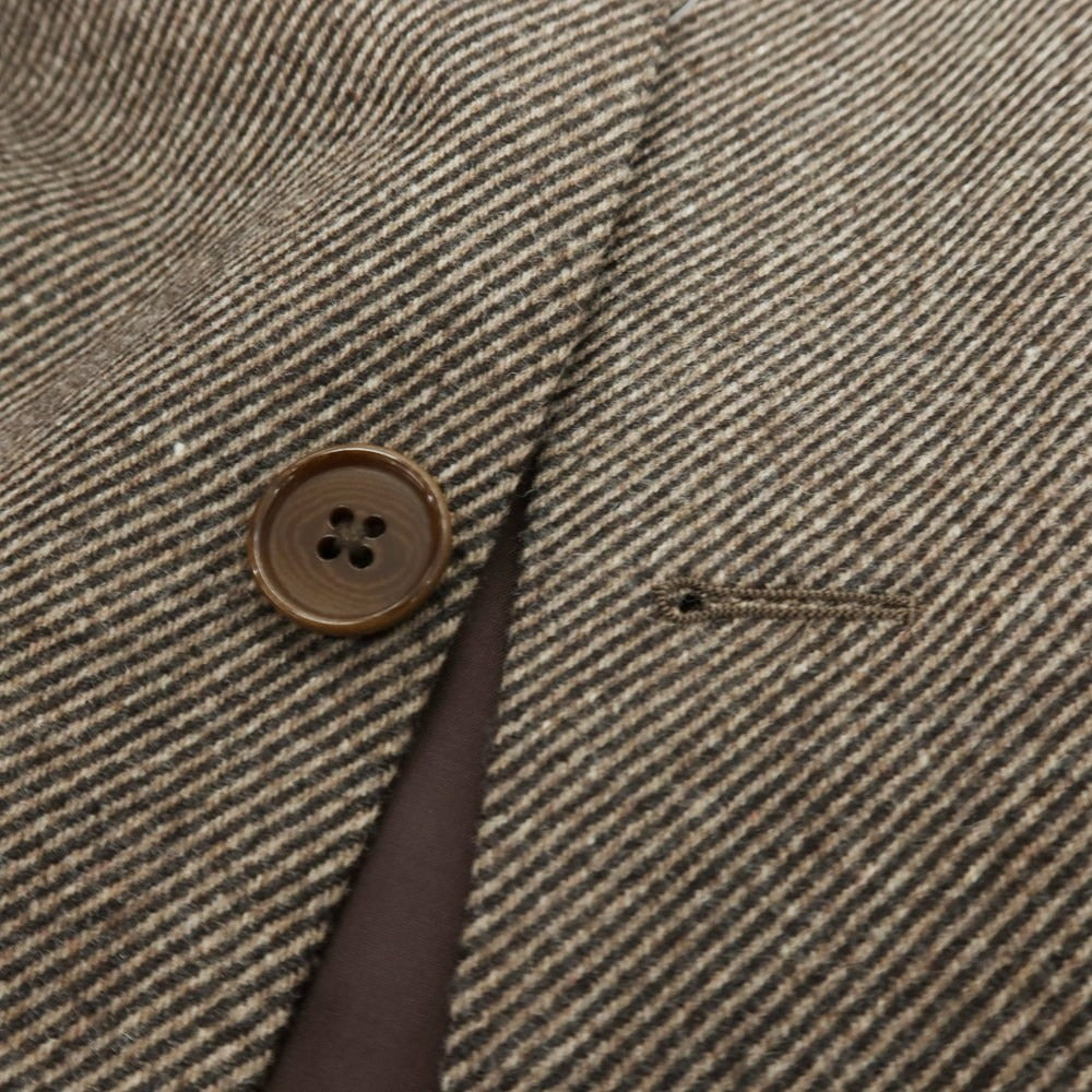 【中古】サルトリアピスケス Sartoria Pisthes ウール 2B テーラードジャケット ブラウン【 サイズ48 】【 状態ランクB 】【 メンズ 】 [APD]