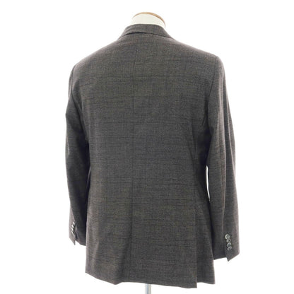 【中古】ボリオリ BOGLIOLI DOVER ウール グレンチェック 3B テーラードジャケット ダークブラウン系【 48 】【 状態ランクC 】【 メンズ 】