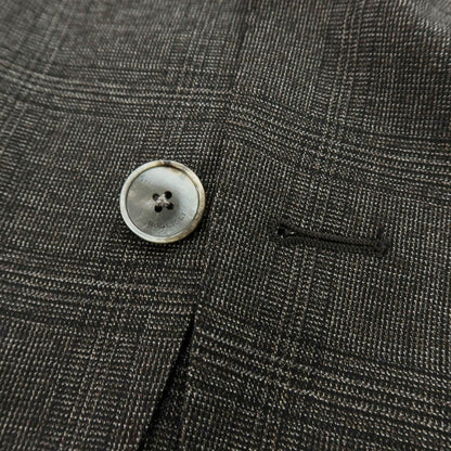 【中古】ボリオリ BOGLIOLI DOVER ウール グレンチェック 3B テーラードジャケット ダークブラウン系【 48 】【 状態ランクC 】【 メンズ 】