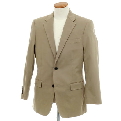 【中古】ナノユニバース nano universe コットンポリウレタン 2B テーラードジャケット オリーブベージュ【サイズ48】【 状態ランクD 】【 メンズ 】