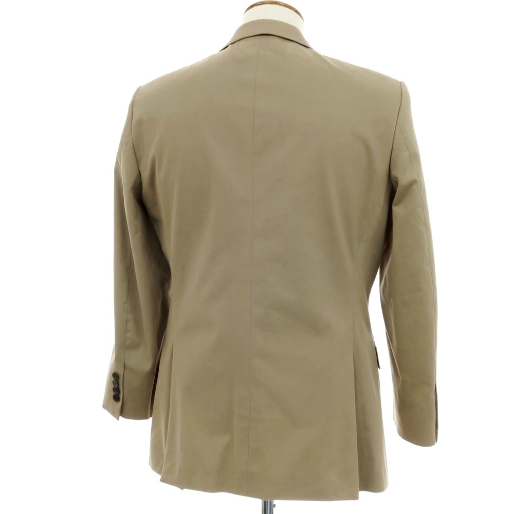 【中古】ナノユニバース nano universe コットンポリウレタン 2B テーラードジャケット オリーブベージュ【サイズ48】【 状態ランクD 】【 メンズ 】
