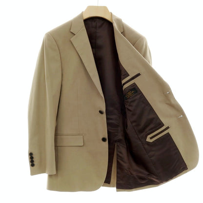 【中古】ナノユニバース nano universe コットンポリウレタン 2B テーラードジャケット オリーブベージュ【サイズ48】【 状態ランクD 】【 メンズ 】