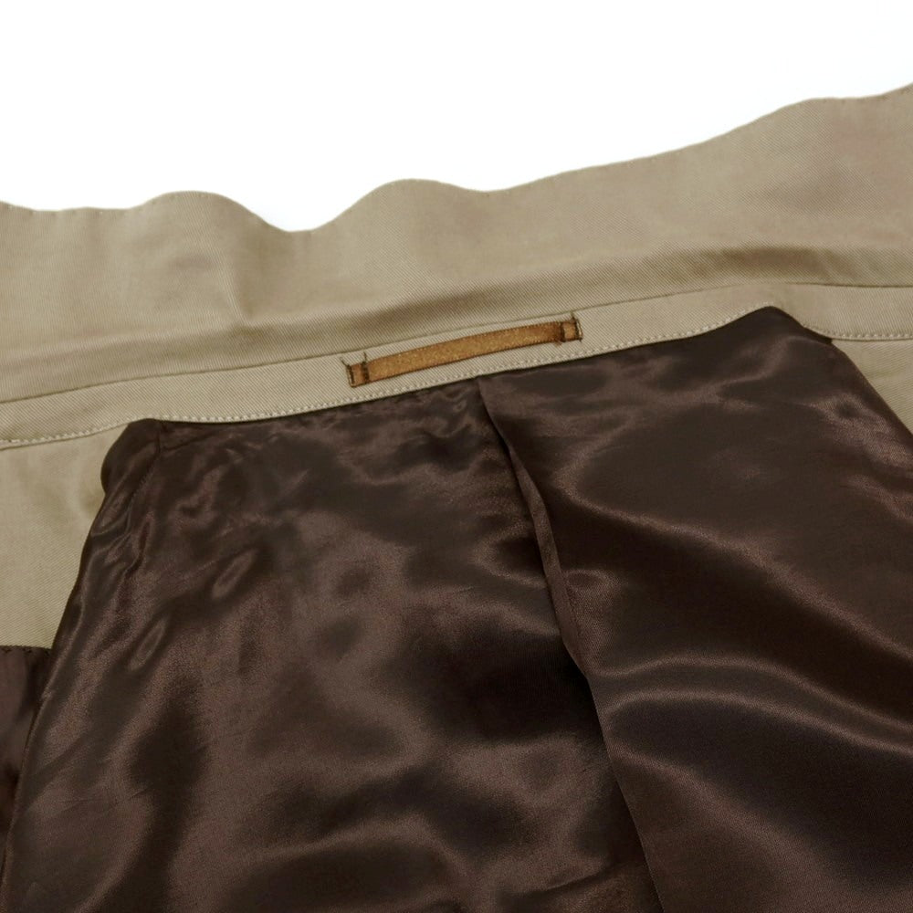 【中古】ナノユニバース nano universe コットンポリウレタン 2B テーラードジャケット オリーブベージュ【サイズ48】【 状態ランクD 】【 メンズ 】