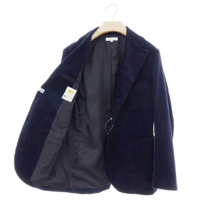 【中古】フクロウ FUKUROU コットン 太畝コーデュロイ 3B テーラードジャケット ネイビー【 48 】【 状態ランクB 】【 メンズ 】