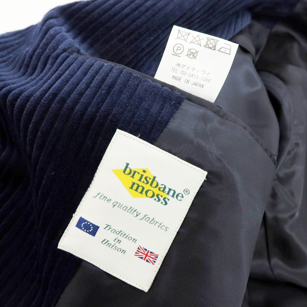 【中古】フクロウ FUKUROU コットン 太畝コーデュロイ 3B テーラードジャケット ネイビー【 48 】【 状態ランクB 】【 メンズ 】