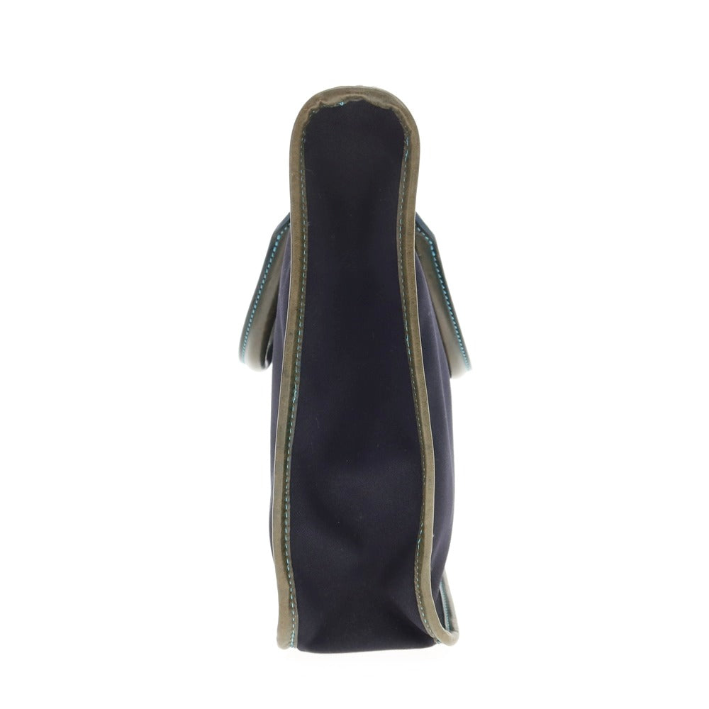 【SALE10%OFF/返品不可】【中古】ブルックリン ミュージアム BROOKLYN MUSEUM キャンバス×レザー ブリーフケース ネイビー【 状態ランクC 】【 メンズ 】