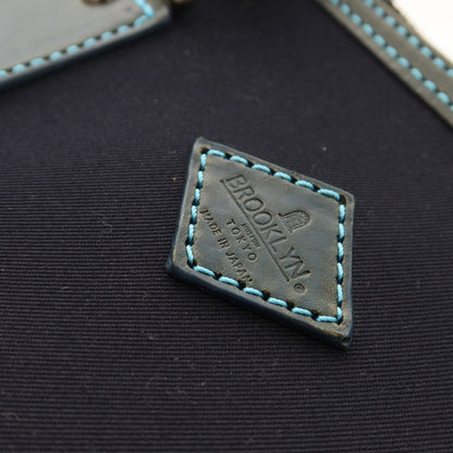 【SALE10%OFF/返品不可】【中古】ブルックリン ミュージアム BROOKLYN MUSEUM キャンバス×レザー ブリーフケース ネイビー【 状態ランクC 】【 メンズ 】