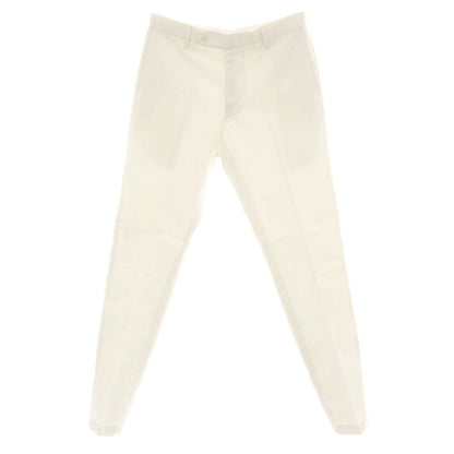 【中古】エディフィス EDIFICE ストレッチ コットンリネン カジュアルスラックスパンツ ホワイト【サイズ46】【 状態ランクB 】【 メンズ 】