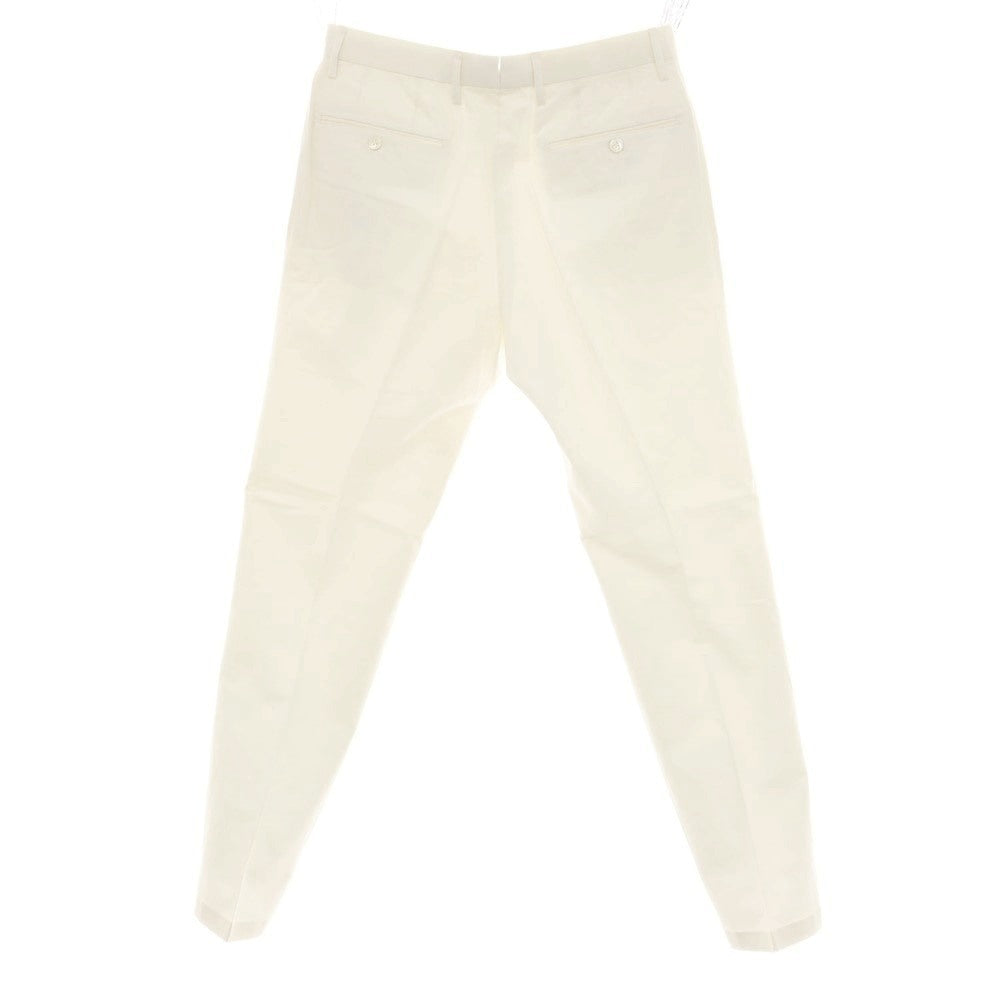 【中古】エディフィス EDIFICE ストレッチ コットンリネン カジュアルスラックスパンツ ホワイト【サイズ46】【 状態ランクB 】【 メンズ 】