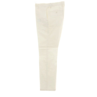 【中古】エディフィス EDIFICE ストレッチ コットンリネン カジュアルスラックスパンツ ホワイト【サイズ46】【 状態ランクB 】【 メンズ 】