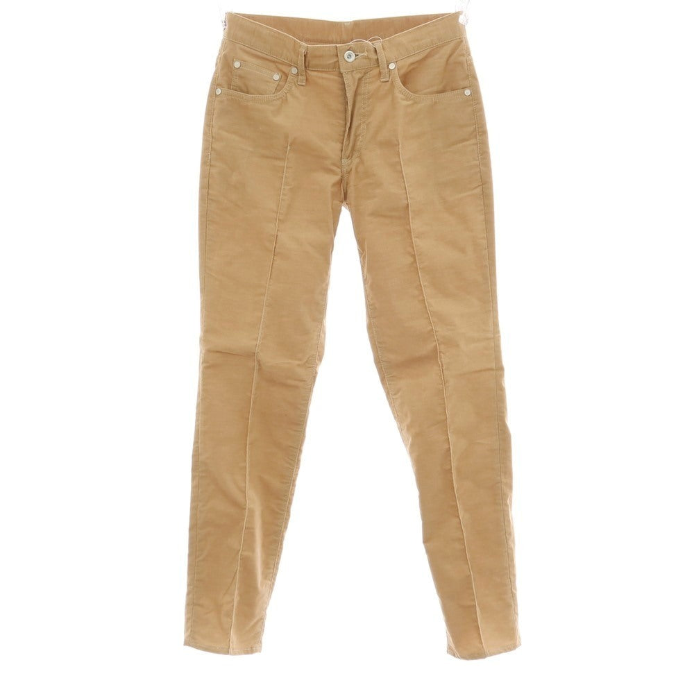 【中古】エディフィス EDIFICE ストレッチ コットンポリエステル 細畝 サマーコーデュロイパンツ ベージュ【サイズ30】【 状態ランクB 】【 メンズ 】