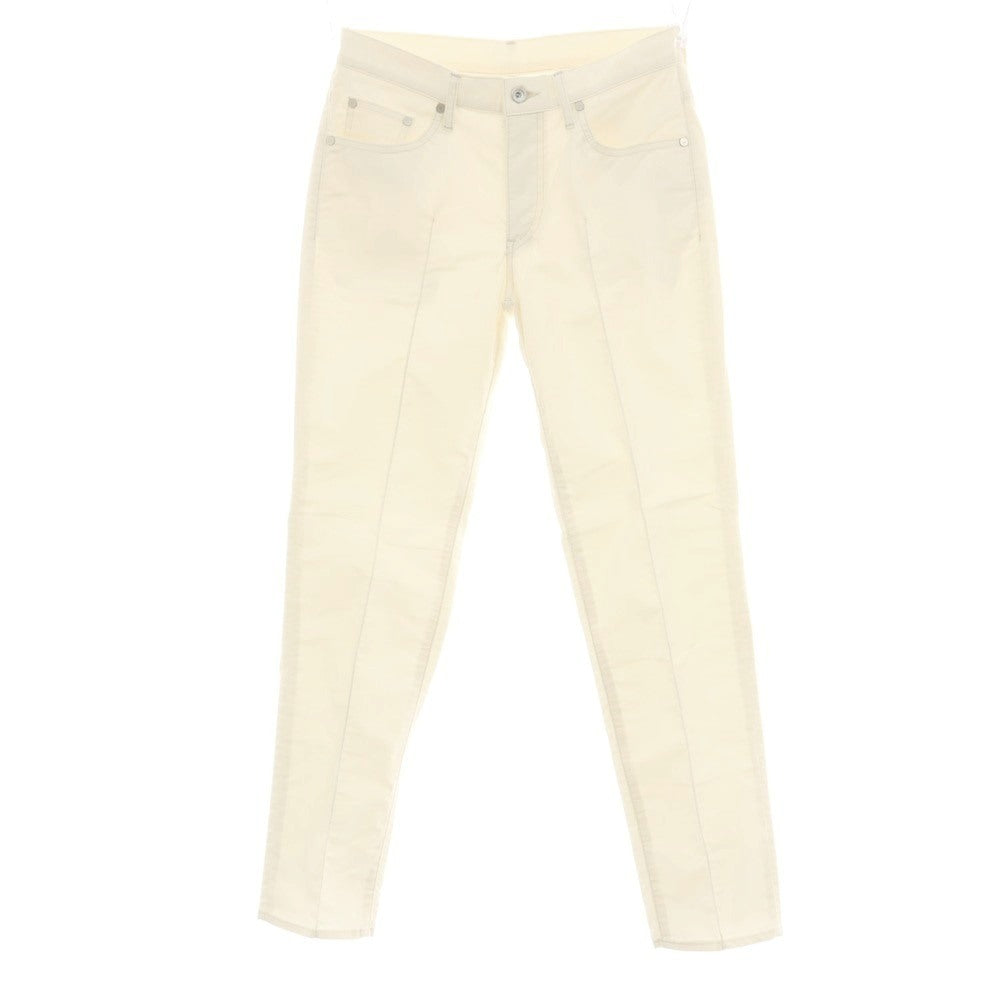 【中古】エディフィス EDIFICE ストレッチ コットンポリエステル 細畝 サマーコーデュロイパンツ アイボリー【サイズ30】【 状態ランクB 】【 メンズ 】