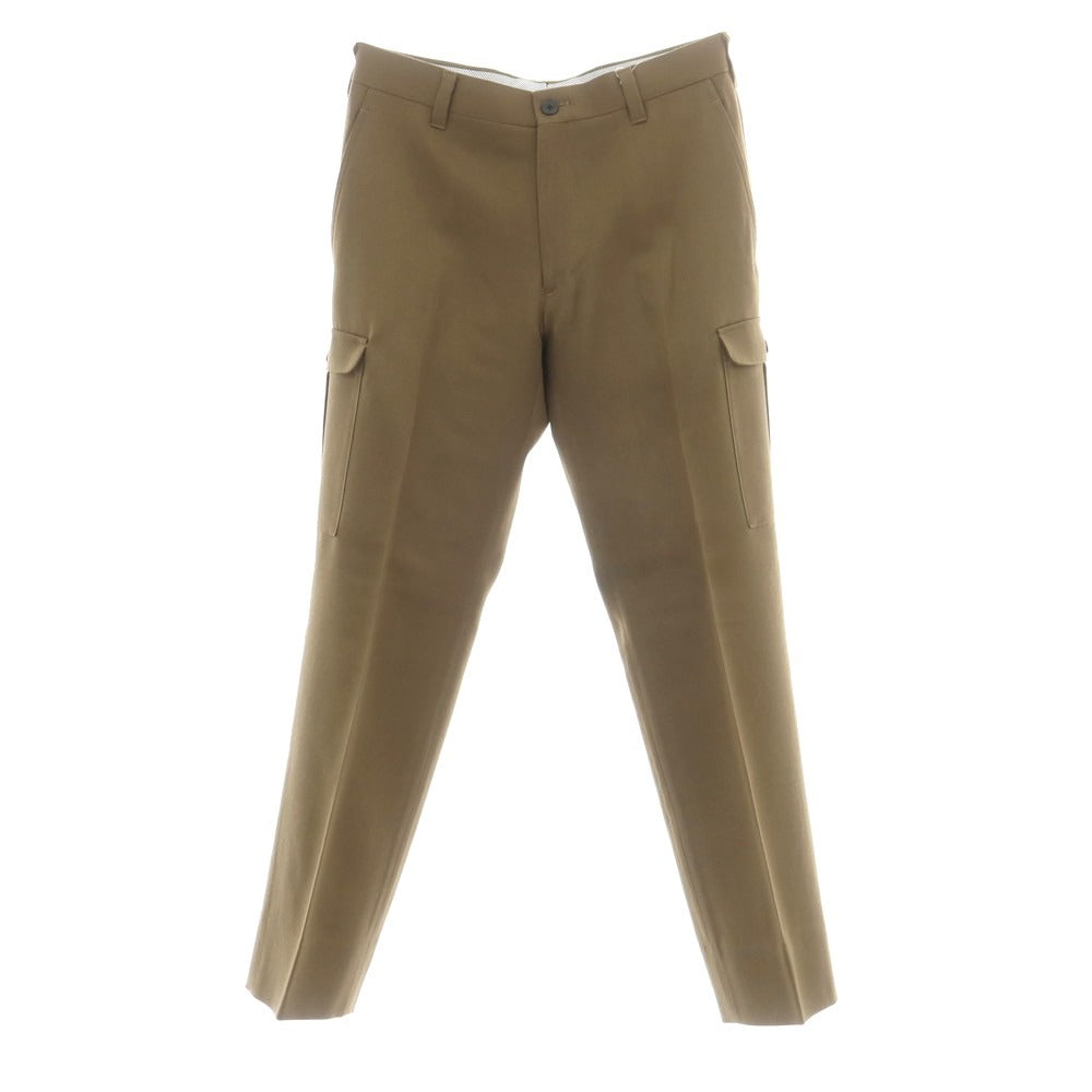 【中古】ニューヨーカー NEWYORKER ウール カーゴスラックスパンツ カーキブラウン【 82 】【 状態ランクB 】【 メンズ 】