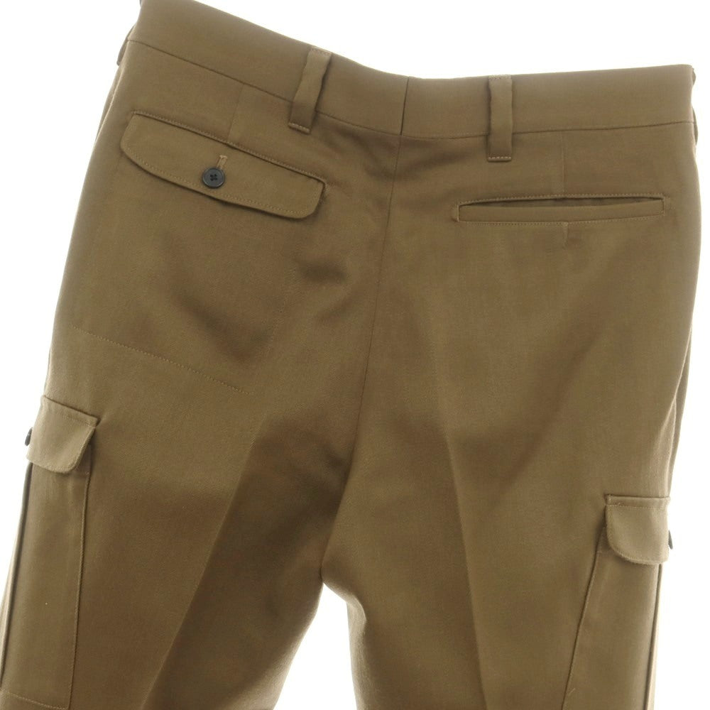 【中古】ニューヨーカー NEWYORKER ウール カーゴスラックスパンツ カーキブラウン【 82 】【 状態ランクB 】【 メンズ 】