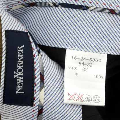 【中古】ニューヨーカー NEWYORKER ウール カーゴスラックスパンツ カーキブラウン【 82 】【 状態ランクB 】【 メンズ 】