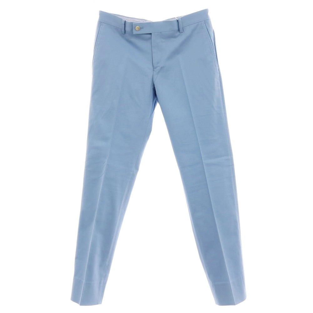 【中古】モンテーム MON THEME ストレッチ コットン カジュアルスラックスパンツ ライトブルー【サイズ46】【 状態ランクB 】【 メンズ 】